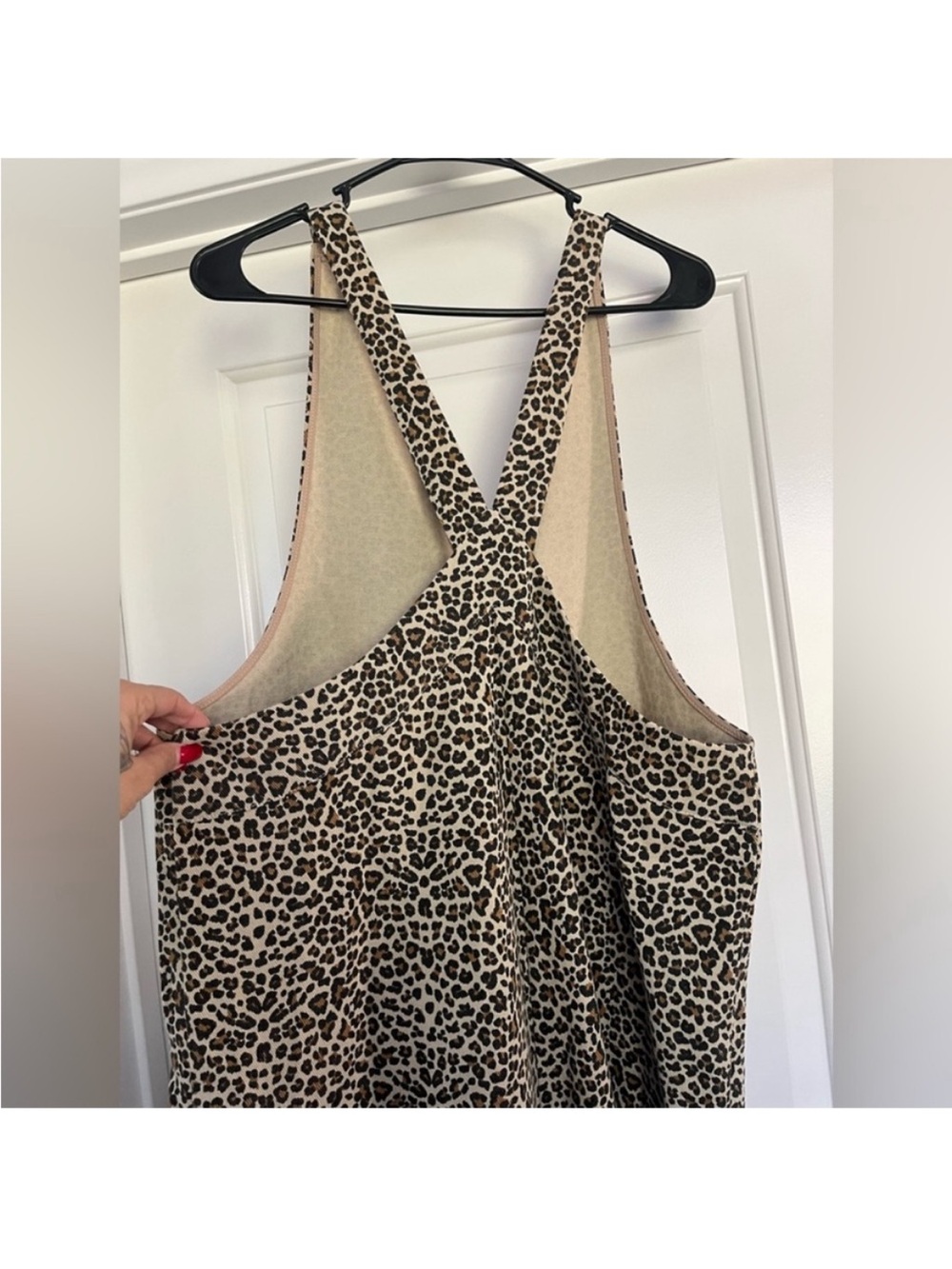 Leopard Print Denim overalls - Picture 6 of 8